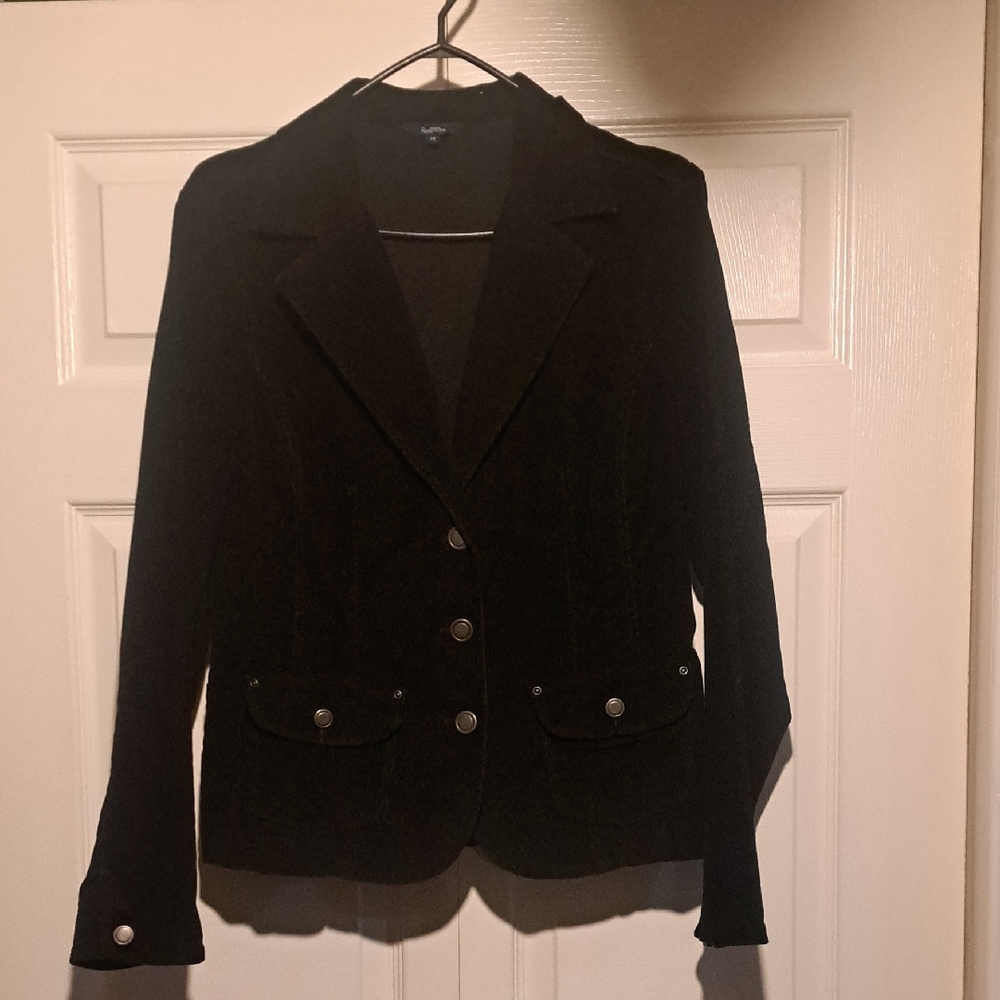 🎩 Reitmans Black Women's Blazer with Gold  Buttons Simple & Elegent